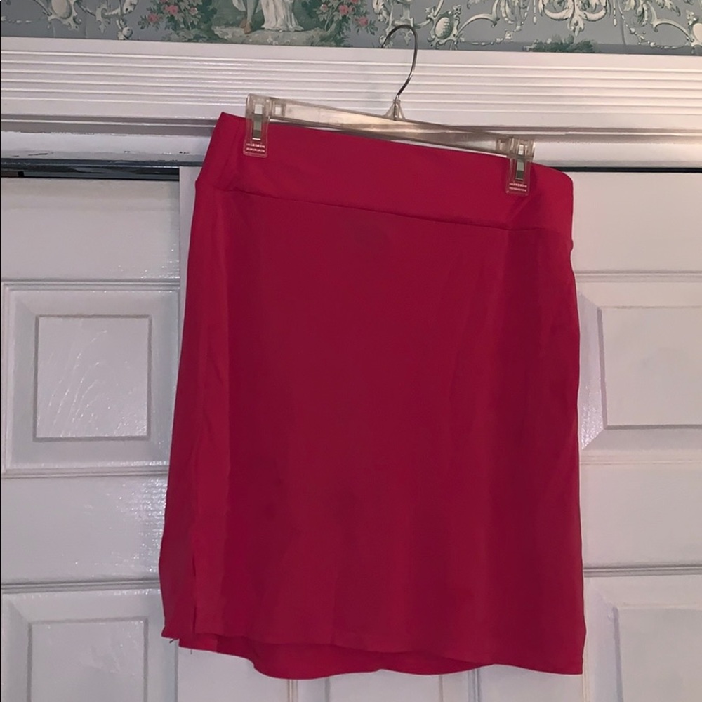 Hot pink skirt